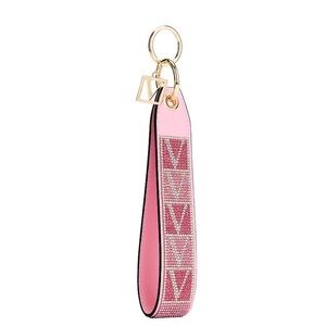 NWT Victoria’s Secret Pink Limited Edition Sparkle Logo Wristlet Strap Keychain
